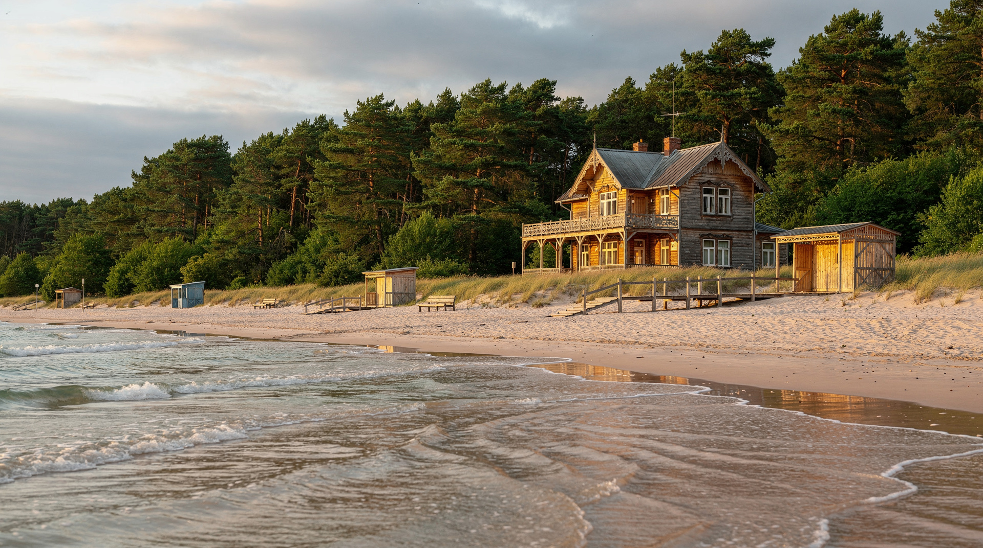 Jūrmala off-season: why May might be the best month to go — Why May is one of the best months for a Jurmala day trip from Riga: pine forest 